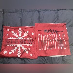 Red Christmas Pillow Covers